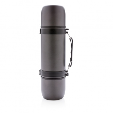 Logo trade promotional gifts image of: Vacuum flask with 2 cups