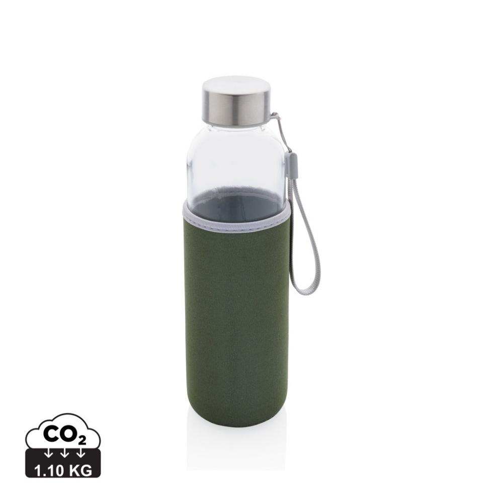 Logo trade promotional product photo of: Glass bottle with neoprene sleeve