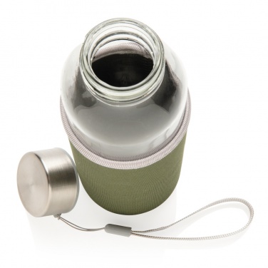 Logo trade promotional merchandise picture of: Glass bottle with neoprene sleeve