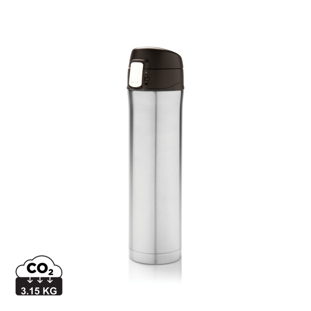 Logo trade business gifts image of: Easy lock vacuum flask