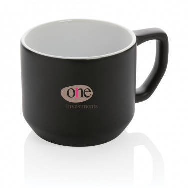 Logo trade corporate gifts picture of: Ceramic modern mug 350ml