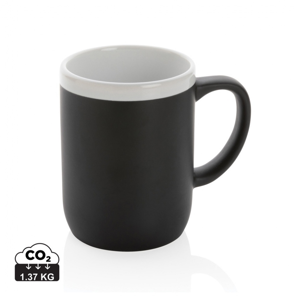 Logo trade promotional items picture of: Ceramic mug with white rim 300ml