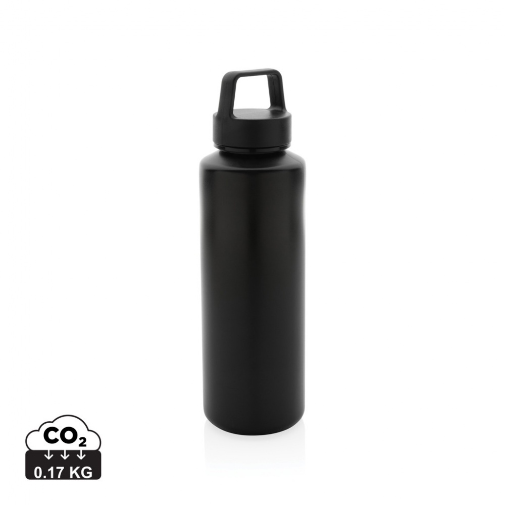 Logo trade promotional gifts picture of: RCS certified recycled PP water bottle with handle