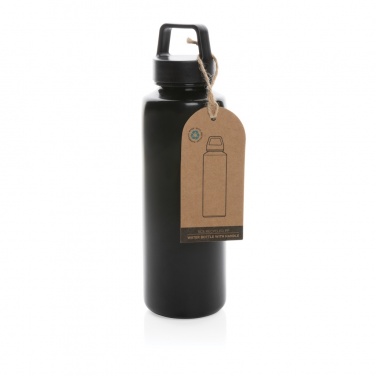 Logo trade promotional products image of: RCS certified recycled PP water bottle with handle