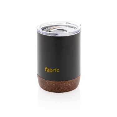 Logo trade promotional merchandise picture of: RCS Re-steel cork small vacuum coffee mug