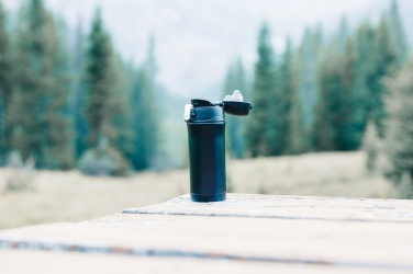 Logotrade corporate gift picture of: RCS Recycled stainless steel easy lock vacuum mug