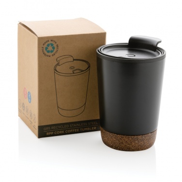 Logo trade promotional merchandise image of: GRS RPP stainless steel cork coffee tumbler