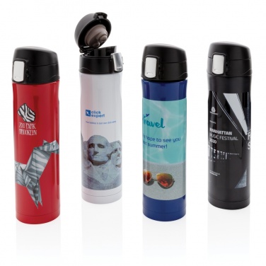 Logo trade advertising products image of: RCS Re-steel easy lock vacuum flask