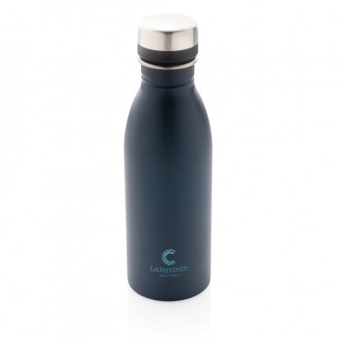 Logo trade promotional giveaways image of: RCS Recycled stainless steel deluxe water bottle