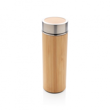 Logotrade corporate gift image of: Leak proof bamboo vacuum bottle