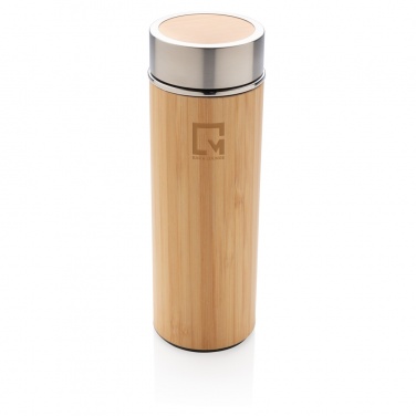 Logotrade promotional giveaways photo of: Leak proof bamboo vacuum bottle