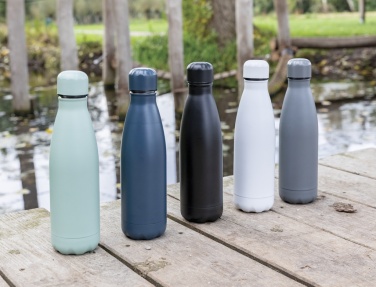 Logotrade promotional merchandise image of: Solid colour vacuum stainless steel bottle 500 ml