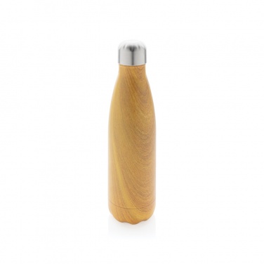 Logotrade promotional product picture of: Vacuum insulated stainless steel bottle with wood print