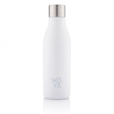 Logo trade promotional products image of: UV-C steriliser vacuum stainless steel bottle