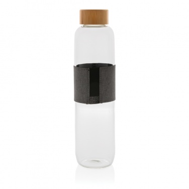 Logo trade promotional gift photo of: Impact borosilicate glass bottle with bamboo lid