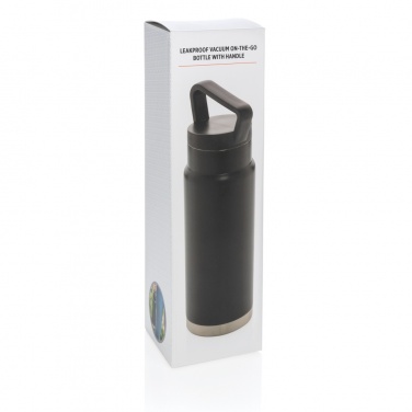Logotrade promotional gift picture of: Leakproof vacuum on-the-go bottle with handle