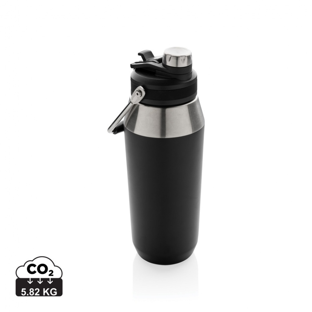 Logotrade promotional item image of: Vacuum stainless steel dual function lid bottle 1L