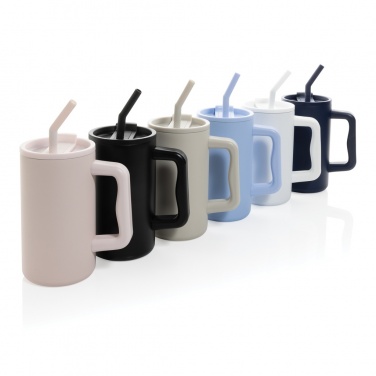 Logo trade promotional product photo of: Cube RCS certified recycled steel mug 800ml
