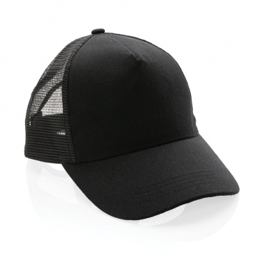 Logo trade advertising products picture of: Impact AWARE™ Brushed rcotton 5 panel trucker cap 190gr