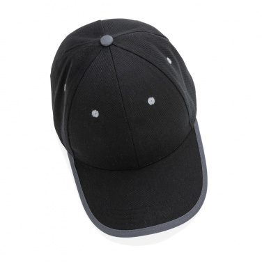 Logo trade business gift photo of: Impact AWARE™ Brushed rcotton 6 panel contrast cap 280gr