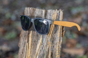 Logotrade corporate gift picture of: GRS recycled PC plastic sunglasses with cork