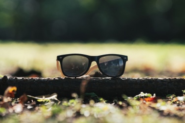 Logotrade promotional giveaway image of: Bamboo and RCS recycled plastic sunglasses