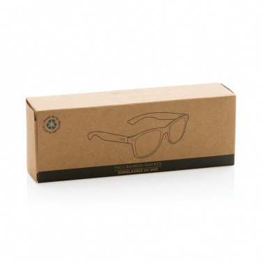Logotrade promotional giveaway picture of: Bamboo and RCS recycled plastic sunglasses