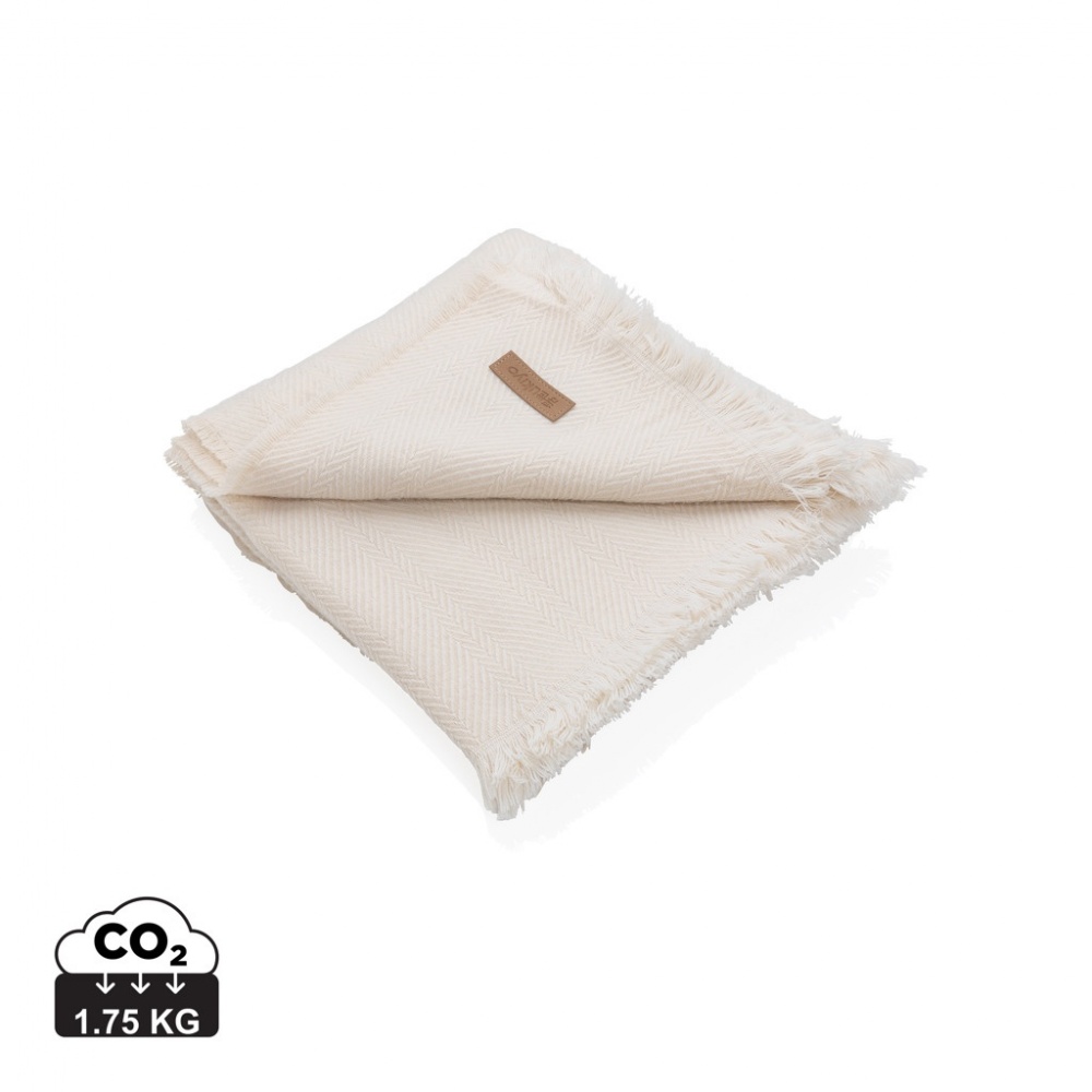 Logotrade promotional giveaway picture of: Ukiyo Aware™ Polylana® woven blanket 130x150cm