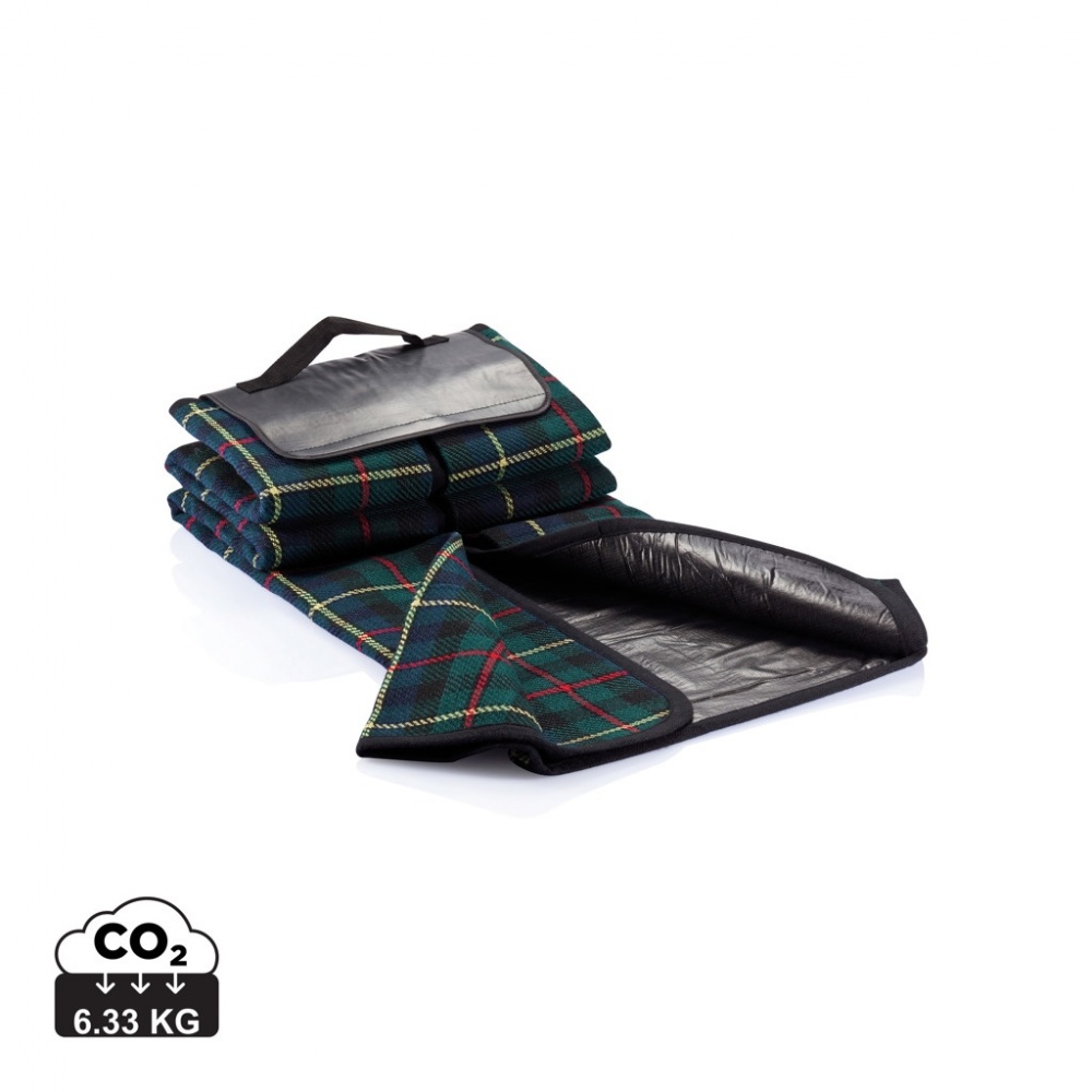 Logo trade business gifts image of: Tartan picnic blanket