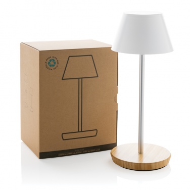 Logotrade advertising product image of: Pure Glow RCS usb-rechargeable recycled plastic table lamp