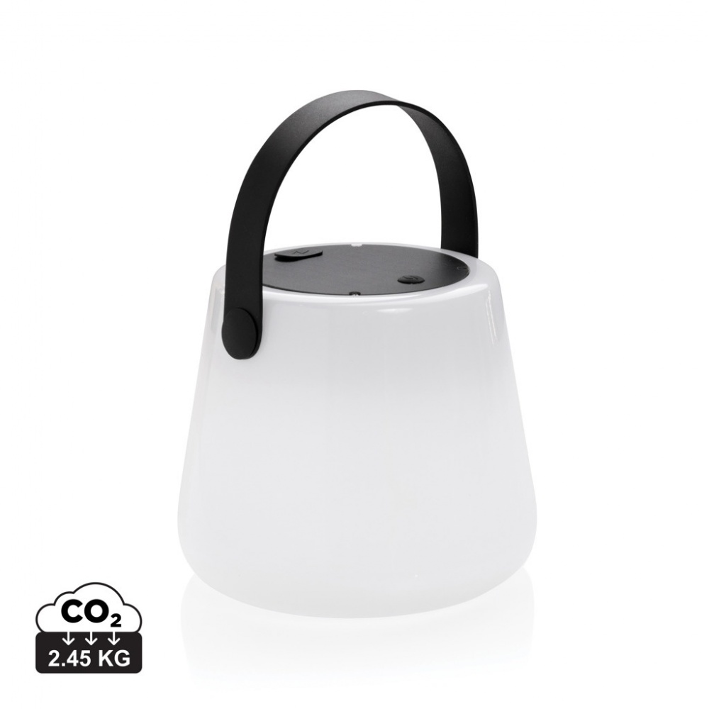 Logo trade promotional products image of: SolarGlow RCS recycled ABS USB-rechargeable outdoor light