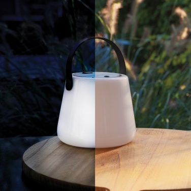 Logo trade promotional product photo of: SolarGlow RCS recycled ABS USB-rechargeable outdoor light