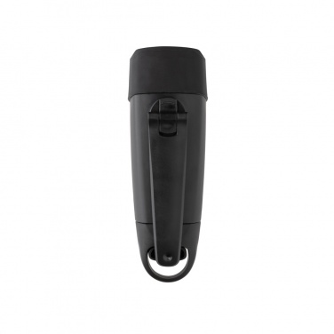 Logo trade promotional gifts image of: Lightwave RCS rplastic USB-rechargeable torch with crank