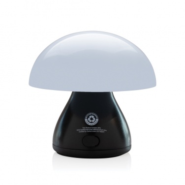 Logo trade promotional giveaway photo of: Luming RCS recycled plastic USB re-chargeable table lamp