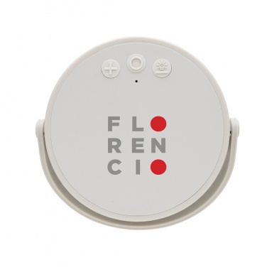 Logo trade corporate gifts picture of: Aurora RCS recycled plastic USB re-chargeable table lamp