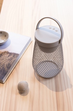 Logotrade promotional product picture of: Aurora RCS recycled plastic USB re-chargeable table lamp