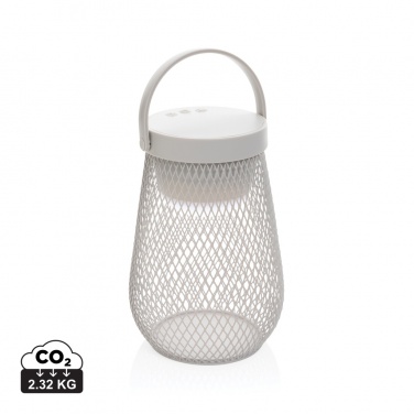 Logotrade promotional item image of: Aurora RCS recycled plastic USB re-chargeable table lamp