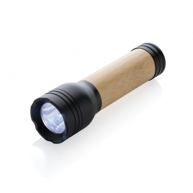 Logotrade promotional items photo of: Lucid 1W RCS certified recycled plastic & bamboo torch