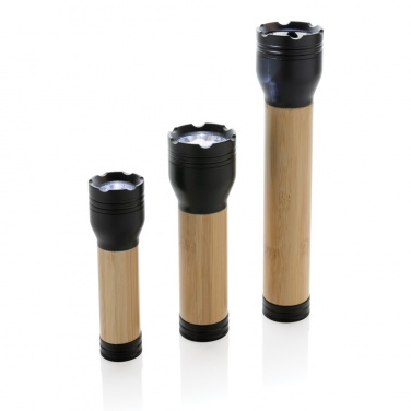 Logo trade promotional gifts image of: Lucid 1W RCS certified recycled plastic & bamboo torch