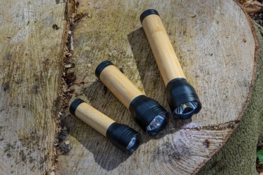 Logotrade promotional giveaways photo of: Lucid 3W RCS certified recycled plastic & bamboo torch
