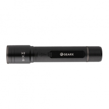 Logotrade promotional giveaway image of: Gear X RCS recycled aluminum USB-rechargeable torch