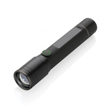 Logo trade promotional merchandise image of: Gear X RCS recycled aluminum USB-rechargeable torch