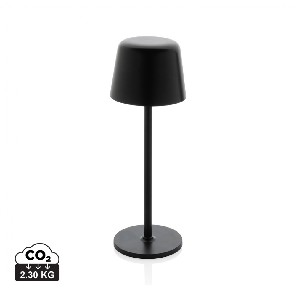 Logo trade promotional item photo of: Zenic RCS recycled plastic USB re-chargable table lamp
