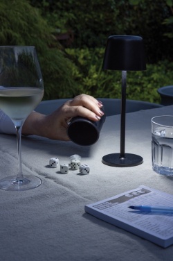 Logotrade promotional products photo of: Zenic RCS recycled plastic USB re-chargable table lamp