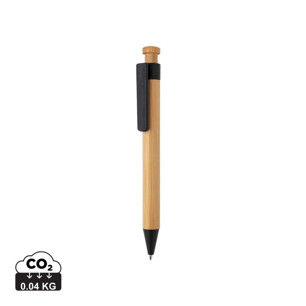Logotrade advertising product image of: Bamboo pen with wheatstraw clip
