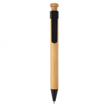 Logotrade advertising products photo of: Bamboo pen with wheatstraw clip