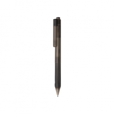 Logo trade promotional giveaway photo of: X9 frosted pen with silicone grip