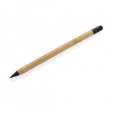 Logo trade advertising products image of: Bamboo infinity pencil with eraser