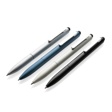 Logo trade promotional giveaways image of: Kymi RCS certified recycled aluminium pen with stylus