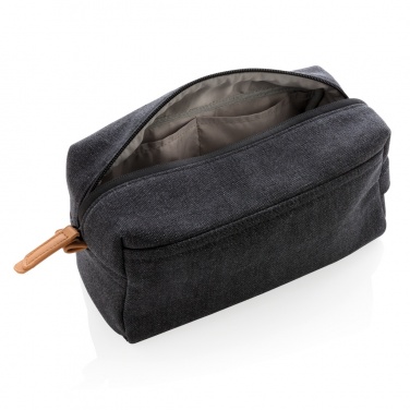 Logotrade promotional merchandise photo of: Canvas toiletry bag PVC free